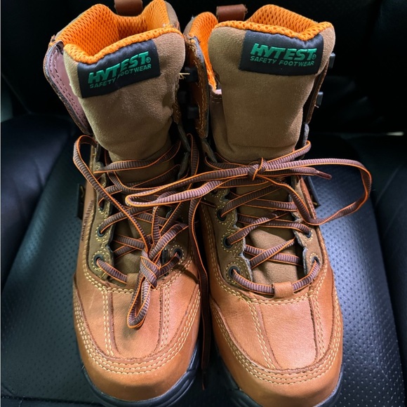 NWOB women's sz 6.5 Hytest work boots - Picture 1 of 5